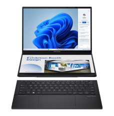 Notebook ASUS ZenBook Series DUO UX8406MA-PZ103W CPU  Core Ultra u9-185H 2300 MHz 14" Touchscreen 2880x1800 RAM 32GB LPDDR5x SSD 1TB Intel Arc Graphics Integrated Windows 11 Home Grey 1.65 kg 90NB12U1-M00HS0