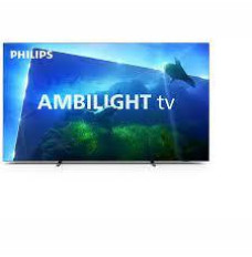 TV Set PHILIPS 77" OLED/Smart 3840x2160 Wireless LAN Bluetooth Google TV Metallic 77OLED818/12