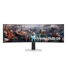 Monitor SAMSUNG Odyssey OLED G9 G93SC 49" Gaming/Curved Panel OLED 5120x1440 32:9 240Hz 0.03 ms Height adjustable Tilt Colour Silver LS49CG934SUXEN