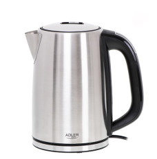 Adler AD 1340 electric kettle 1.7 L 2200 W Black, Silver