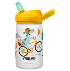 CamelBak eddy+ Kids SST Vacuum Insulated 350ml Thermal Bottle, Biking Dogs