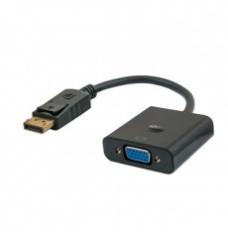 Savio CL-90 video cable adapter 0.2 m DisplayPort VGA (D-Sub) Black