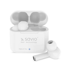 Savio TWS-07 PRO Wireless Bluetooth Earphones Headset White