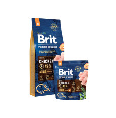 Brit Premium by Nature Adult M Apple, Chicken, Corn 15 kg