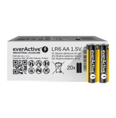 Alkaline batteries everActive Industrial Alkaline LR6 AA  - carton box 40 pcs