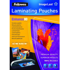 Fellowes ImageLast A3 80 Micron Laminating Pouch - 100 pack