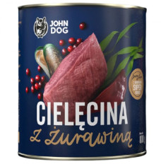 JOHN DOG Berry Adult Veal with cranberries - Wet dog food - 800 g