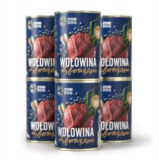 JOHN DOG Berry Adult Beef with blueberries - Wet dog food - 400 g