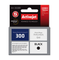 Activejet AH-300BR ink for HP printer; HP 300 CC640EE replacement; Premium; 6 ml; black