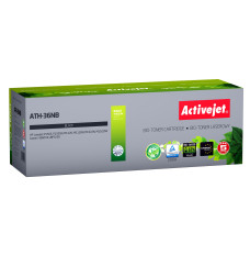 BIO Activejet ATH-36NB toner for HP, Canon printers, Replacement HP 36A CB436A, Canon CRG-713; Supreme; 2000 pages; black.