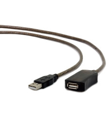 Gembird USB A/USB A M/F 5m USB cable USB 2.0 Black