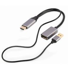 Gembird A-HDMIM-DPF-02 video cable adapter 0.1 m HDMI Type A (Standard) DisplayPort Black