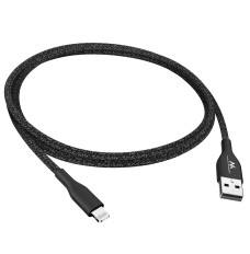 IOS MFi Cable Charging Data Transfer Fast Charge USB 2.4A Black 1m 5V 2.4A Nylon