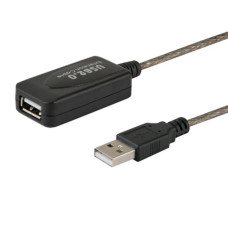 SAVIO CL-130 USB active port extension 10m USB 2.0-A male USB 2.0-A female Black