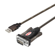 UNITEK Y-105 serial cable Black 1.5 m USB Type-A DB-9