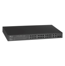 TP-LINK T1500-28PCT Managed L2 Fast Ethernet (10/100) Power over Ethernet (PoE) 1U Black