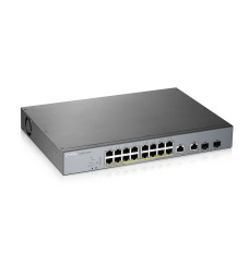 Zyxel GS1350-18HP-EU0101F network switch Managed L2 Gigabit Ethernet (10/100/1000) Power over Ethernet (PoE) Grey