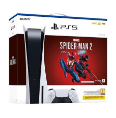 Video game console Sony PlayStation 5 + video game Marvel's Spider-Man 2 (activation key) 825 GB Wi-Fi White, Black