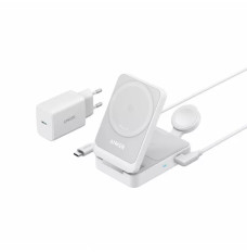 MAGGO 15W 3-IN-1 MAGNETIC STATION WHITE