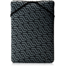 HP Reversible Protective 15.6-inch Geo Laptop Sleeve 15.6" Sleeve case Black, Gray