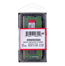 Kingston Technology ValueRAM KVR32S22S8/8 memory module 8 GB 1 x 8 GB DDR4 3200 MHz