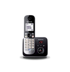 Panasonic KX-TG6821 DECT telephone Caller ID Black, Silver
