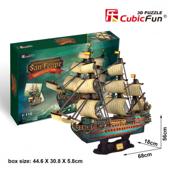 PUZZLE 3D Sailing ship The Spanish ArmadaSan Felipe