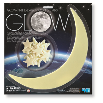 4m Glow-In-The-Dark Moon & Stars