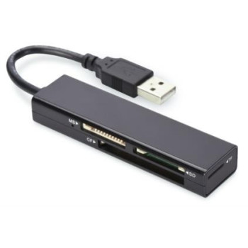 Card Reader 4-port USB 2.0 High Speed (CF, SD, Micro SD / SDHC, Memory Stick), black
