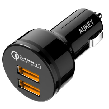 CC-T8 ultra-fast car charger 2xUSB 3.0 6A 36W + micro USB cable 1m