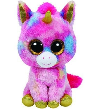Plush toy TY Beanie Boos Fantasia - multicolor unicorn 15 cm
