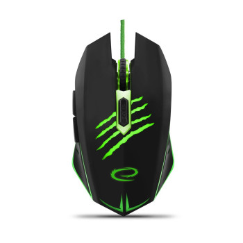 WIRED FOR PLAYERS MOUSE 6D Optical USB MX209 CLAW GREEN