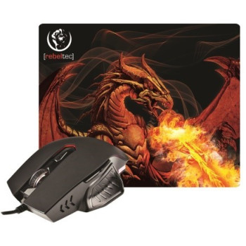 RED DRAGON game set mouse & mouse pad