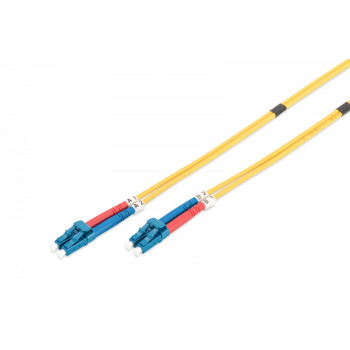Patch cord FO SM 09 125 OS2 LC-LC duplex 1m yellow