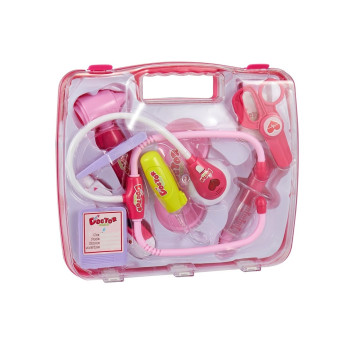 Medical kit with batteries - pink