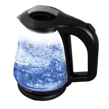 Glass kettle MISSOURI 1.7L black