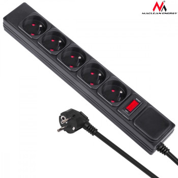 Power Strip 5 Sockets With Switch MCE219