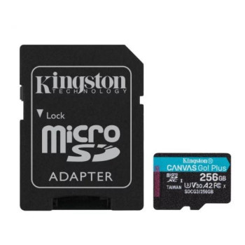 Memory card microSD 256GB Canvas Go Plus 170 90MB s Adapter
