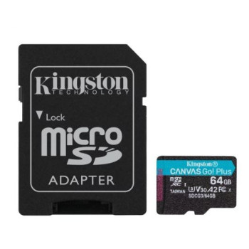 Memory card microSD 64GB Canvas Go Plus 170 70MB s Adapter