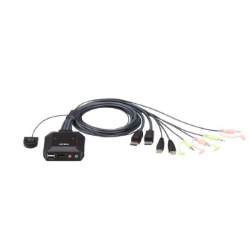 2-Port USB DP Cable KVM Switch CS22DP