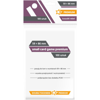 Card sleeve 59 x 86mm Small Card Game Premium 