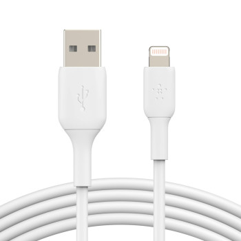 Belkin PVC USB-A to Ligh tning 1m White