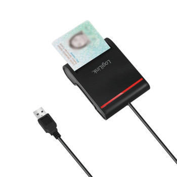 USB 2.0 smart ID cardreader, black