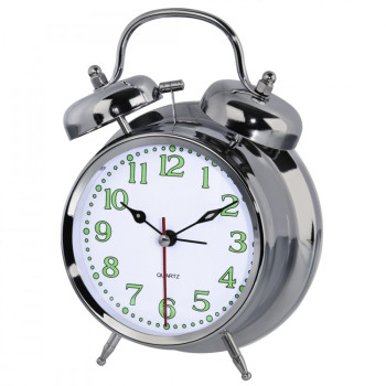 Alarm clock Hama Nostalgia silver
