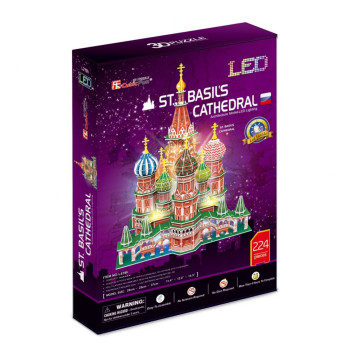 Cubic Fun Puzzle 3D LED St.Basils Cathedral