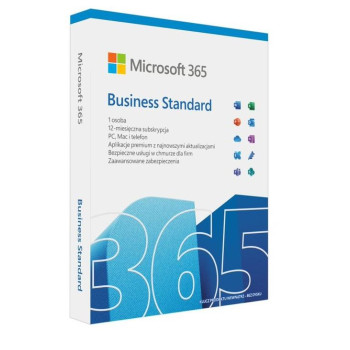 Microsoft 365 Business Standard PL P8 1Y Win Mac Medialess Box KLQ-00686