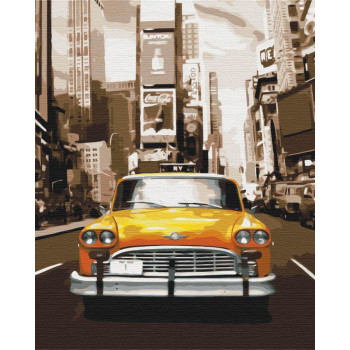 Picture Paint it! Painting by numbers New York taxi