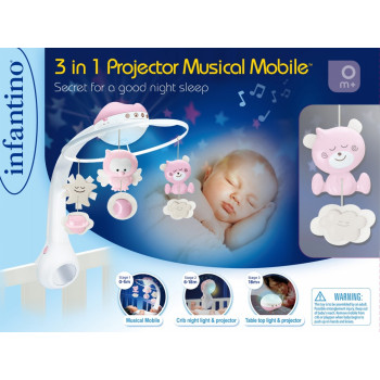 Music box 3in1 Infantino pink