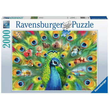 Puzzle 2000 elements: Peacock Land