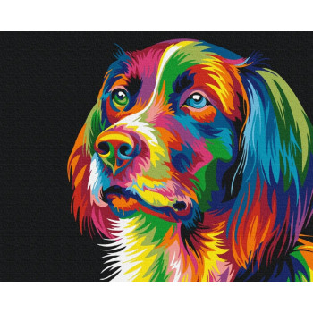 Picture Paint it - Dog in colors